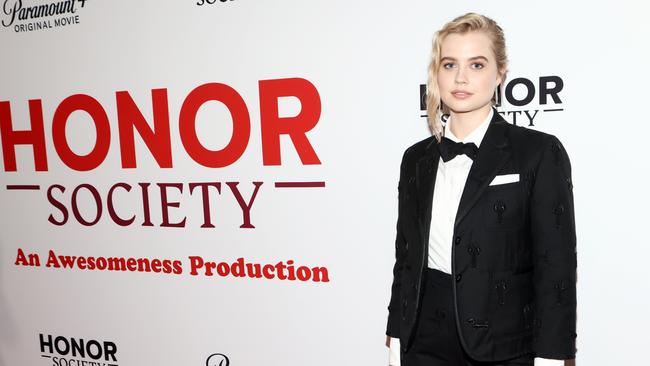 Angourie Rice attends the Los Angeles Premiere of Paramount+'s Honor Society at The London West Hollywood at Beverly Hills. Picture: Tommaso Boddi/Getty Images