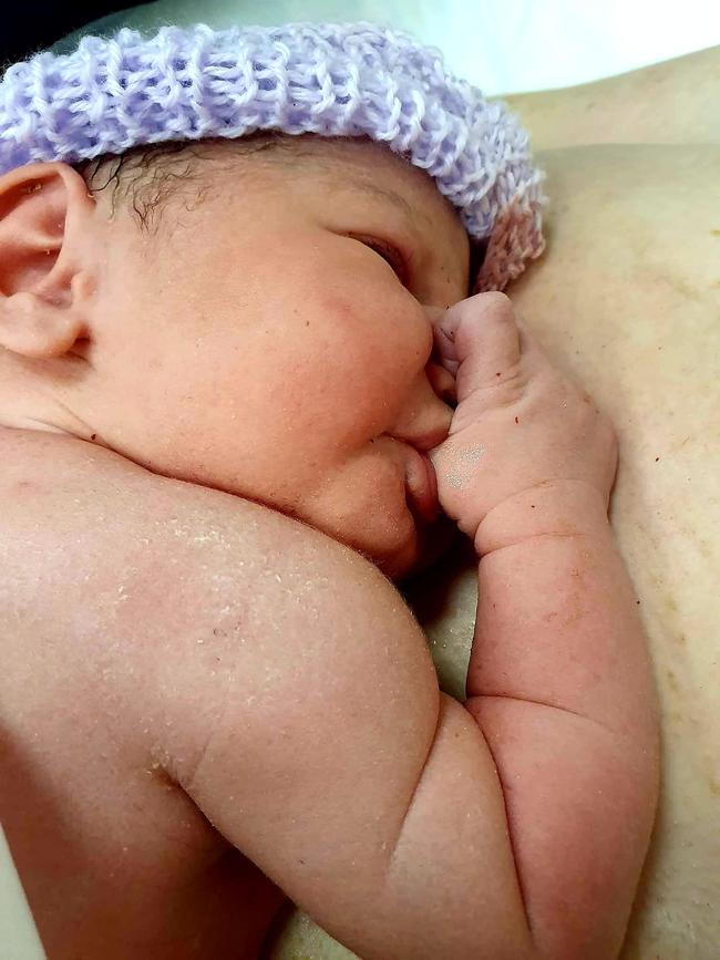Eleanore Taylor and her two baby girls were born at Hobart Private Hospital. Deliver for Tassie Mums campaign. Picture: Eleanore Taylor