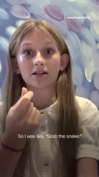 Tween snake wrangler speaks to the Washington Post