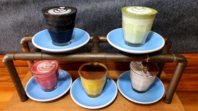 Raw Espresso offers different coloured coffee. Picture Mike Batterham