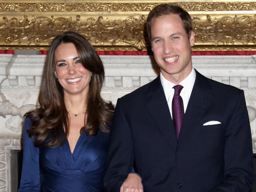 Prince William and Kate Middleton announce their engagement in the State Apartments of St James Palace on November 16, 2010 in London, England. Picture: Chris Jackson/Getty Images