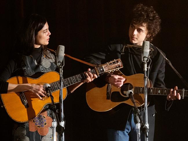 Monica Barbaro said Joan Baez “was a worldwide sensation, but it was also really important to her to say something of significance.” Picture: Searchlight Pictures