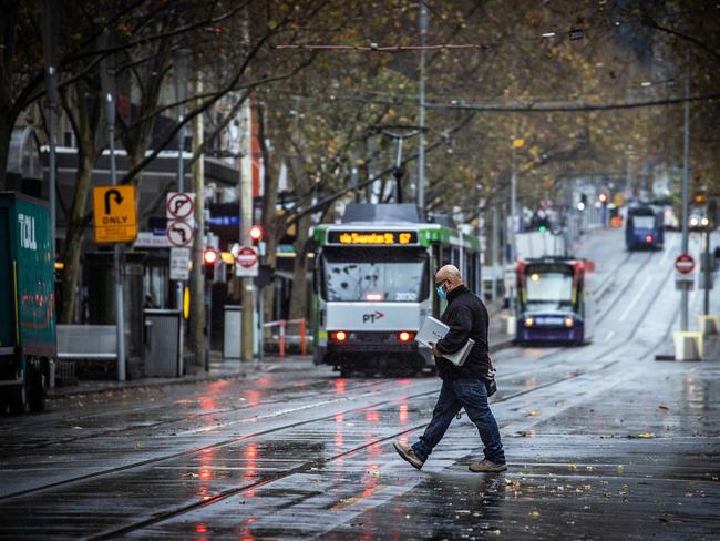 People are getting out of the habit of going into the city for special occasions. And who would risk coming from other states when the Victorian government stands ever ready to close Melbourne down “on health advice”? Picture: NCA NewsWire / Sarah Matray