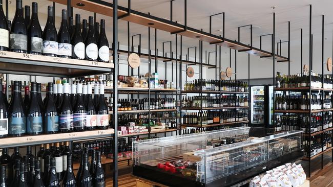 Johnston &amp; Miller’s bottleshop and provedore section is well stocked with local wines and produce. Picture: NIKKI DAVIS-JONES