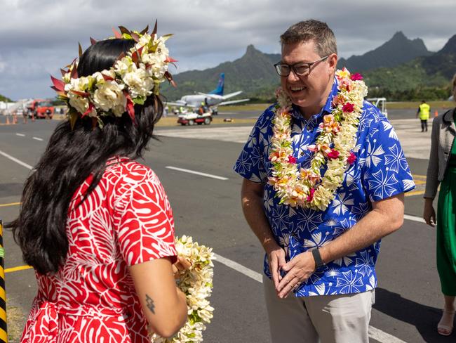 The Hon Pat Conroy, MP, Minister for International Development and the Pacific attended the 52nd Pacific Island forum Leaders Meeting (PIFLM52, in Rarotonga Cook Islands from 6-10 November 2023. The theme of the conference was Ã¢â¬ÂOur Voices, Our Choices, Our Pacific Way: Promote, Partner, ProsperÃ¢â¬Â and was attended by leaders across the Pacific, including Australian Prime Minister, Anthony Albanese. . Picture: DFAT