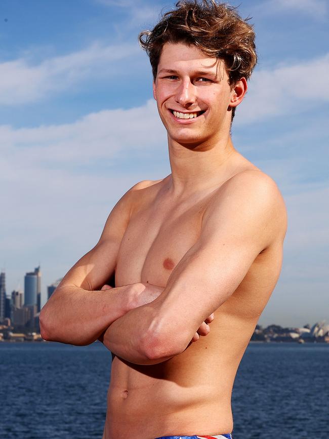 Sam Fricker pictured before heading to Tokyo for the Olympics. Picture: Tim Hunter