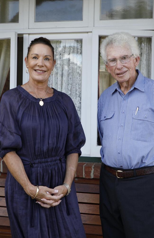 Mayor Helen Blackburn and Lex Rowland celebrate the launch of the Australian Heritage Festival. Image: Morgan Everett.