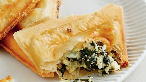 Matt Preston's spinach and ricotta filo jaffles.