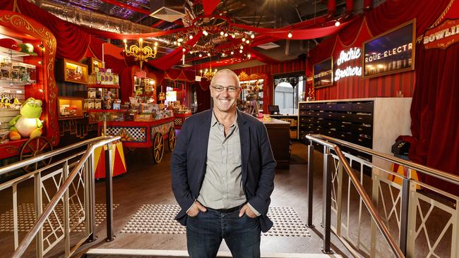 Funlab chief executive Michael Schreiber at new Archie Brothers Cirque Electriq in the new UPSTAIRS by Toombul precinct.