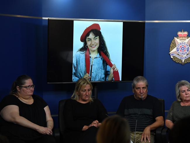 A press conference held after Ms Gatt’s death. Picture: AAP