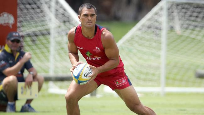 Karmichael Hunt. QLD Reds players have a final scratch match before the Christmas break. Pic Jono Searle.