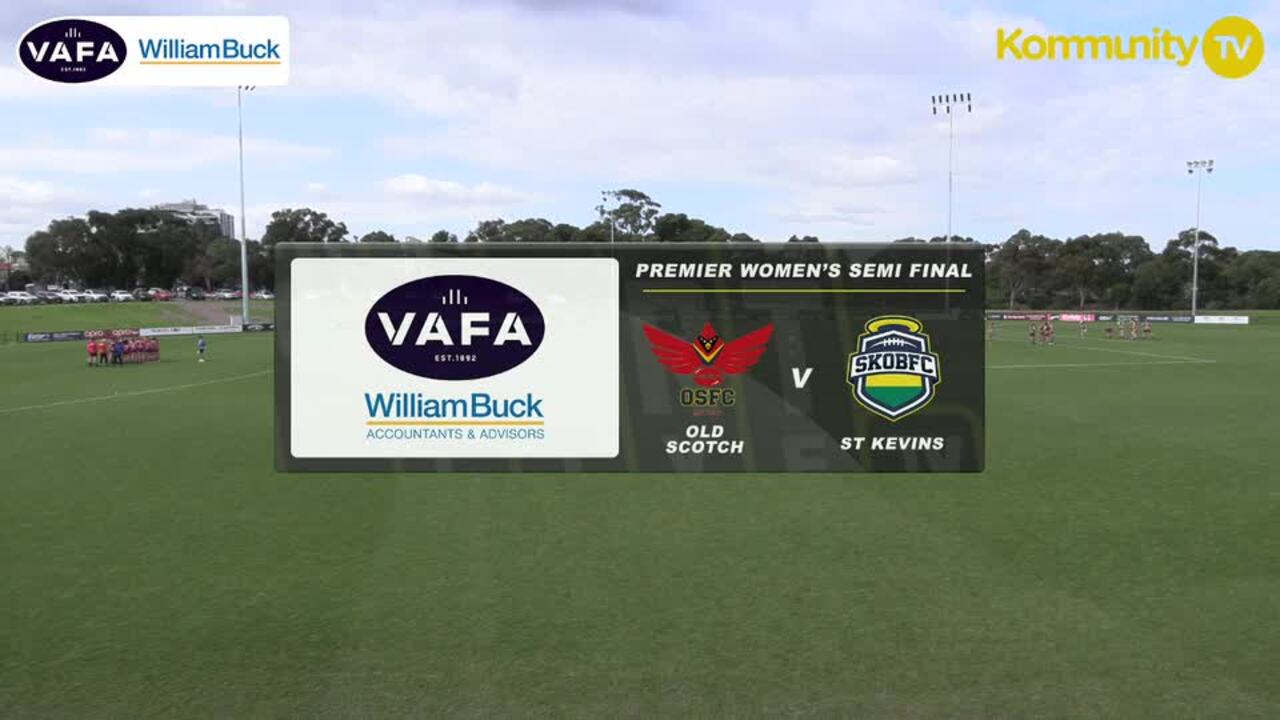 Replay: Old Scotch v St Kevin's — VAFA Women's semi final