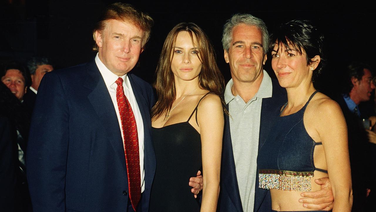 Epstein and Maxwell ran in prominent circles and socialised with US President Donald Trump and his now-wife Melania. Picture: Getty