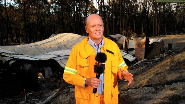 John Riddell during the Victorian Bushfires