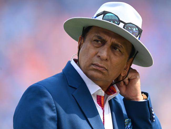 AHMEDABAD, INDIA - NOVEMBER 19: Former Indian batsman Sunil Gavaskar during the ICC Men's Cricket World Cup India 2023 Final between India and Australia at Narendra Modi Stadium on November 19, 2023 in Ahmedabad, India. (Photo by Gareth Copley/Getty Images)