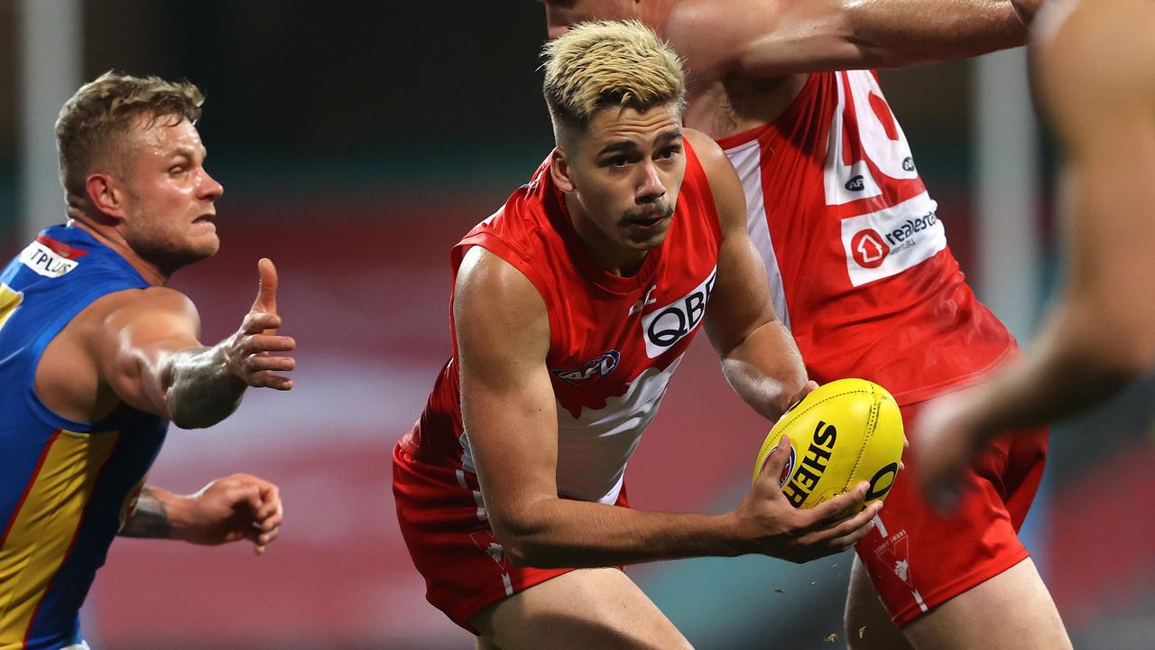 Sydney's Elijah Taylor will miss the rest of the 2020 season. Picture: Phil Hillyard