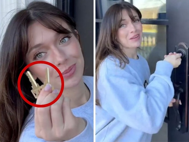 Woman forced to change locks after huge mistake. Picture: TikTok/Tabs Swatosh