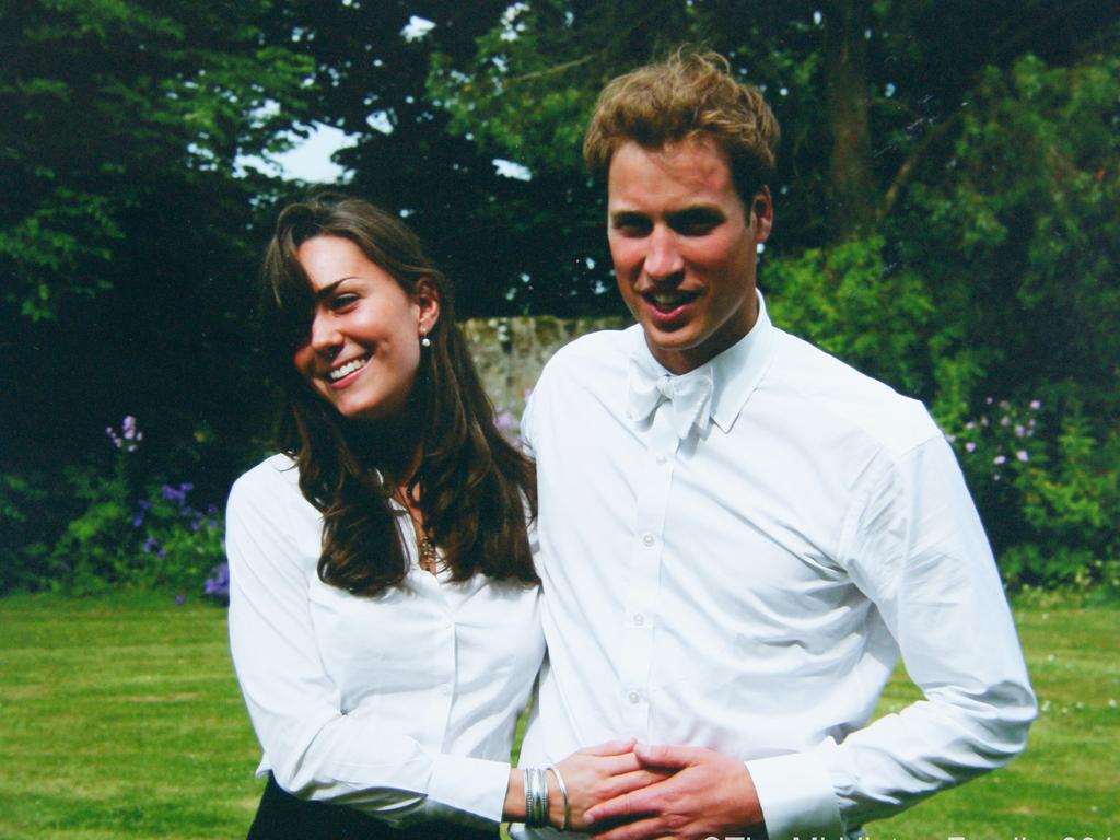 Kate and Prince William on the day of graduation in 2005 in Scotland. Picture: The Middleton Family/Clarence House via GettyImages.