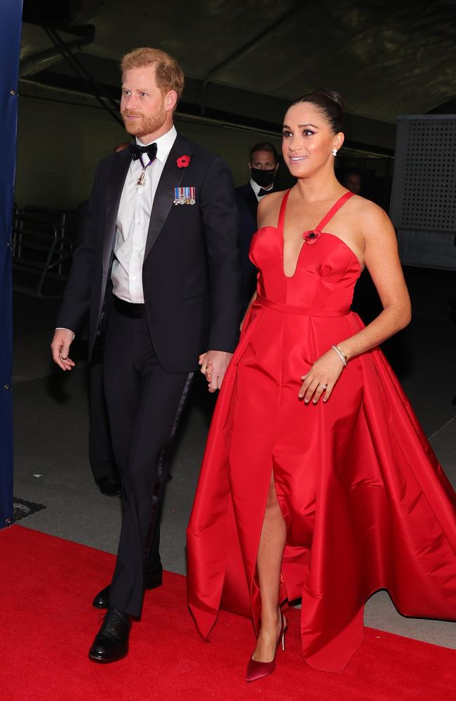 Harry and Meghan have been paid a hefty sum from Spotify, with little content to show for it. Picture: Theo Wargo/Getty Images for Intrepid Sea, Air, &amp; Space Museum