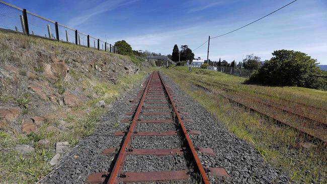 DAYS PAST: The remaining rail from regatta grounds North. Picture: RICHARD JUPE