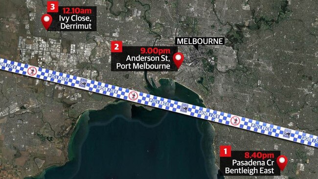 This map shows the locations where the incidents happened.