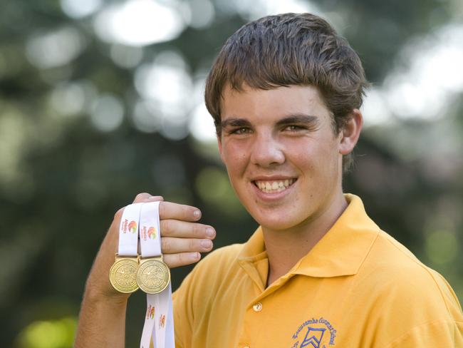 Matthew Denny as a 15-year-old, two years before winning the World Under 18 Youth Championships.