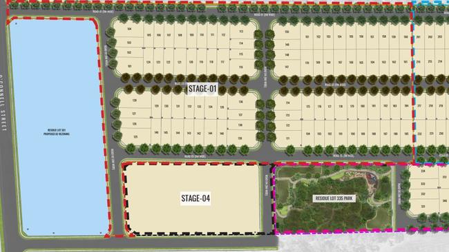 The proposed layout of a new housing development in Caddens. Picture: Supplied