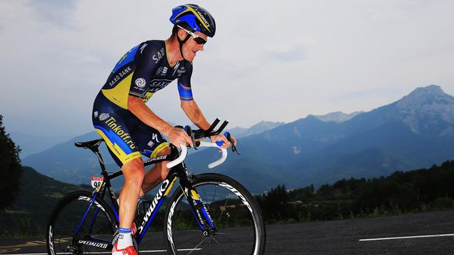 Australian cyclist Michael Rogers of Tinkoff-Saxo did not face sanctions over his clenbuterol positive. Picture: Doug Pensinger.