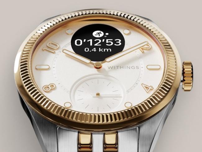 The Withings ScanWatch Brilliant in gold and silver