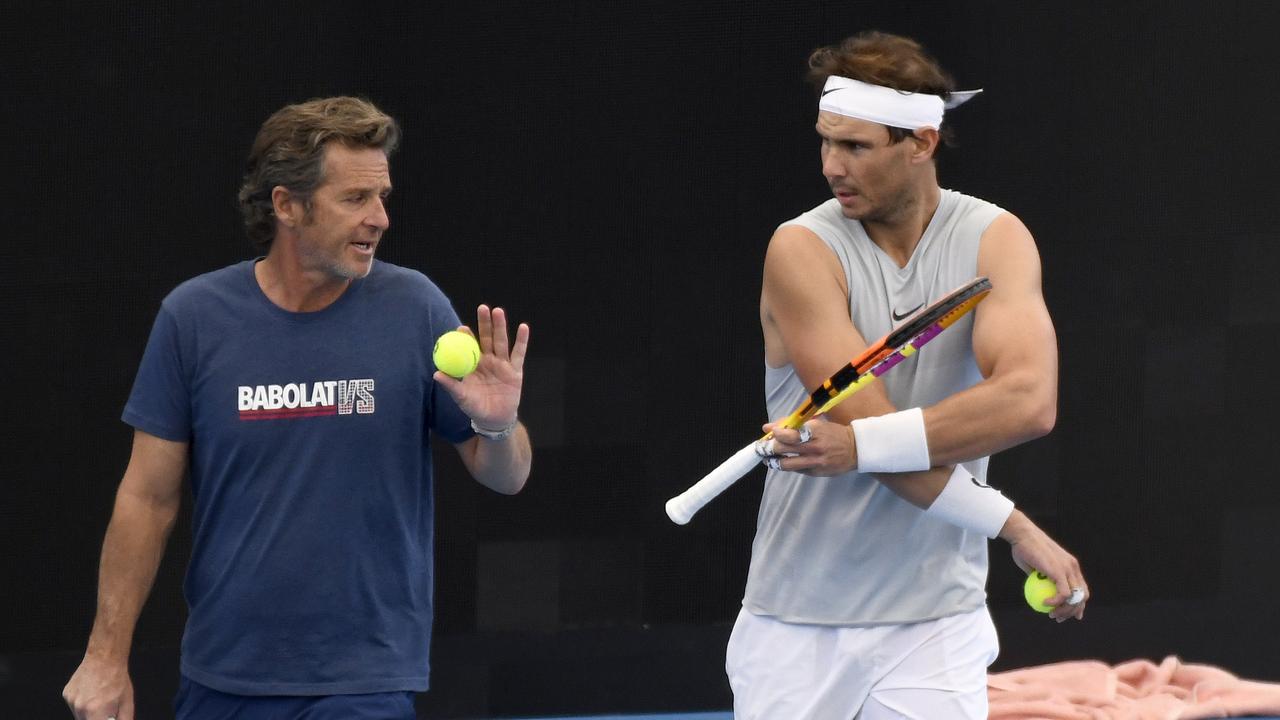 Rafael Nadal, training in Adelaide, says he feels “privileged” to be playing at the Australian Open.