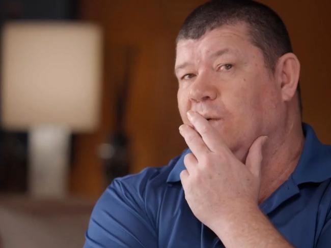 **Embargo 930pm Sunday September 8, 2024**, James Packer on the Channel 7 show Spotlight where he opens up about his mental health and private struggles. Picture: Channel 7,