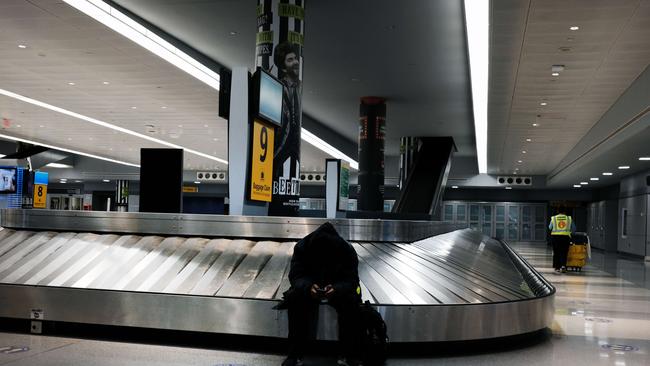 An empty international terminal at John F. Kennedy Airport (JFK) in New York. Picture: AFP.