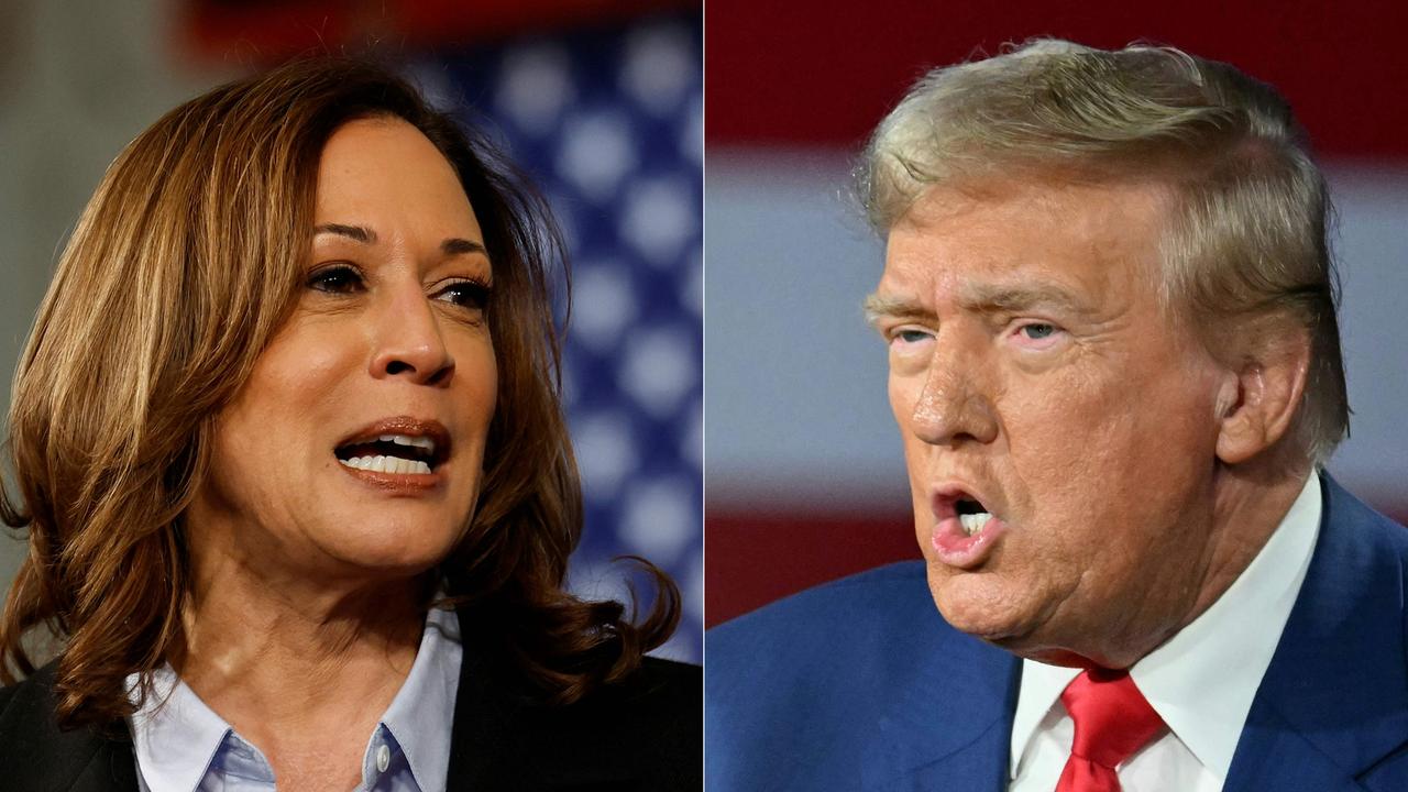 The race between Democratic presidential nominee Kamala Harris and Republican nominee Donald Trump is so close that the former president’s allies are plotting a last-minute rule change that could lead to the most extraordinary of outcomes: a dead heat. Picture: Jeff Kowalsky and Mandel Ngan / AFP