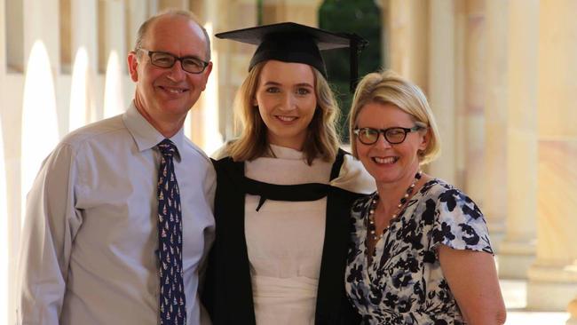 Dr Andrew Bryant with daughter Charlotte and wife Susan.