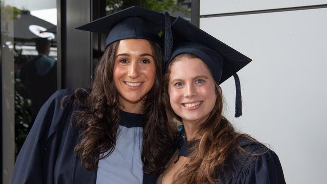 Bianca Silver and Dylan Lissek celebrate graduation. Picture: Brad Fleet