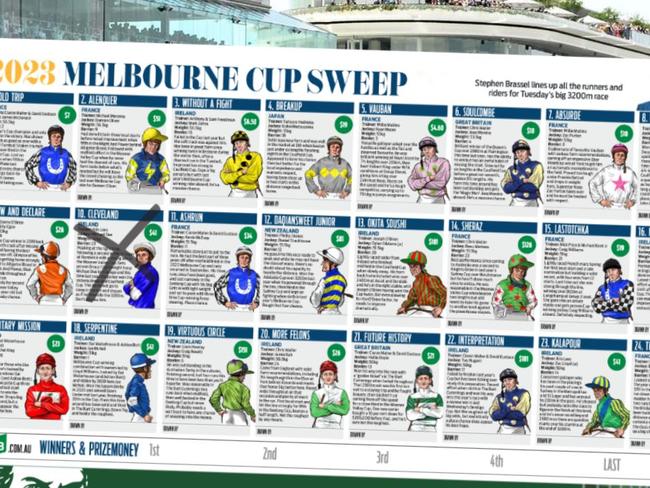 Download your 2022 Melbourne Cup sweep poster here