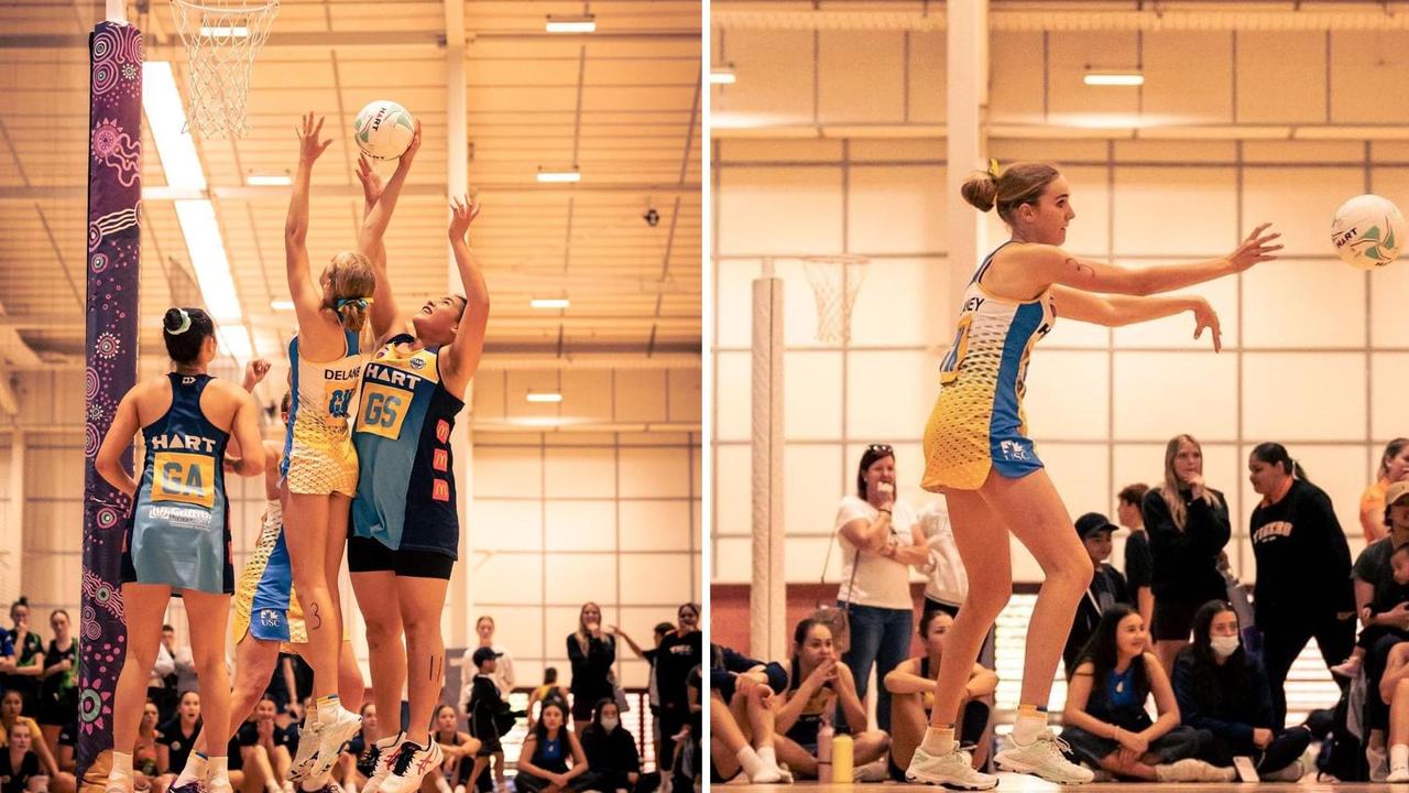 USC Thunder player Jada Delaney has been selected in the Netball Queensland U17 squad. Picture: Netball Queensland.