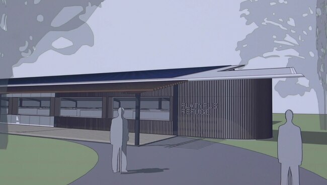 An artists impression of the Platypus Conservation Area. Picture: Troppo Architects