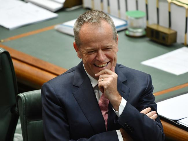 Leader of the Opposition Bill Shorten during Question Time in the House of Representatives at Parliament House in Canberra, Wednesday, November 28, 2018. (AAP Image/Mick Tsikas) NO ARCHIVING