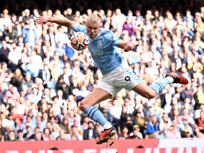 Erling Haaland had signed a 9 and a half-year contract worth almost half a billion dollars (Photo by Oli SCARFF / AFP)