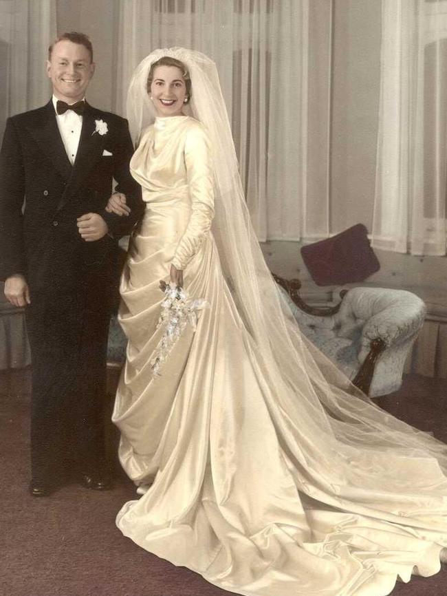 Jack Bell and wife Dolores on their wedding day.