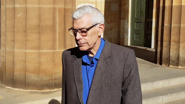 Malcolm Winston Day outside the Adelaide Magistrates Court. Picture: Sean Fewster.