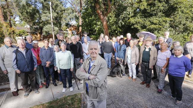 Blackburn Village Residents' Group president Mike Taaffe said at least 80 people had objected to the plans. Photo: Wayne Taylor.