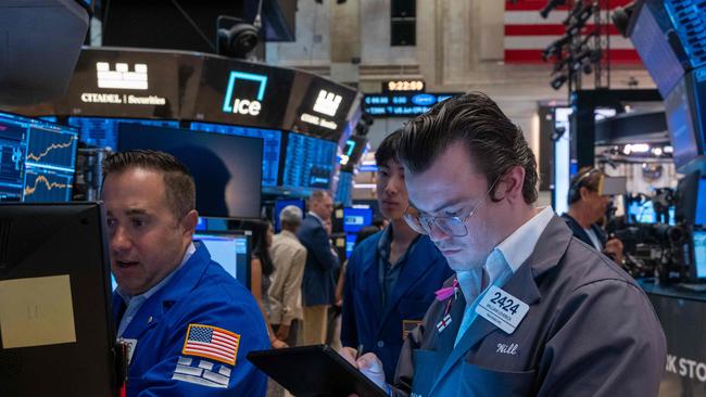 In the past three days the ASX dipped to 7900 as the US stock market selloff broadened Picture: Getty Images via AFP