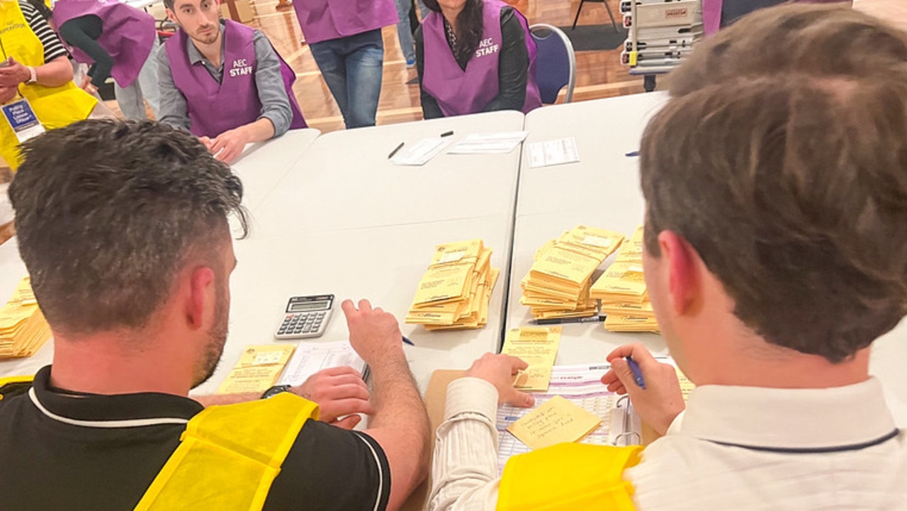 Polls close at 6pm local time and counting begins immediately. Picture: AEC