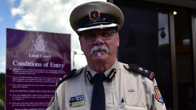 Darwin Correctional Precinct general manager David Gordon outside Darwin Local Court following the death in custody inquest for Mati Tamwoy, on Wednesday December 11. Picture: Zizi Averill