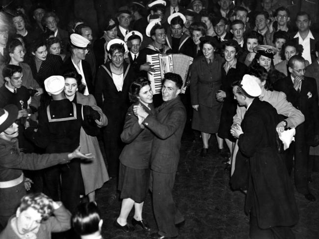 When the war ended, the partying began. Victory celebrations, Kings Cross, August 15 1945. Read the history of the Cross, and the forces behind its dramatic gentrification, in The Weekend Australian tomorrow.