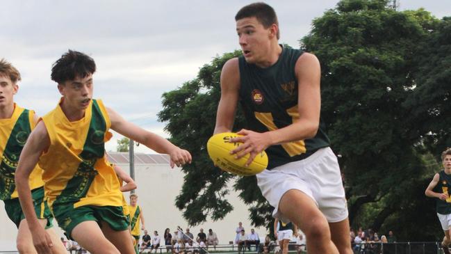 Villa on the move in the AIC Aussie Rules Football round 2 action against St Patrick's.