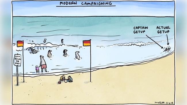 Jon Kudelka Letters page cartoon for 25-04-2019Version: Letters Cartoon  (1280x720 - Aspect ratio preserved, Canvas added)COPYRIGHT: The Australian's artists each have different copyright agreements in place regarding re-use of their work in other publications.Please seek advice from the artists themselves or the Managing Editor of The Australian regarding re-use.