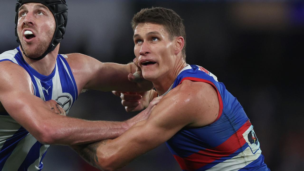 Rory Lobb will carry the ruck load for the Western Bulldogs against GWS. Picture: Daniel Pockett/Getty Images